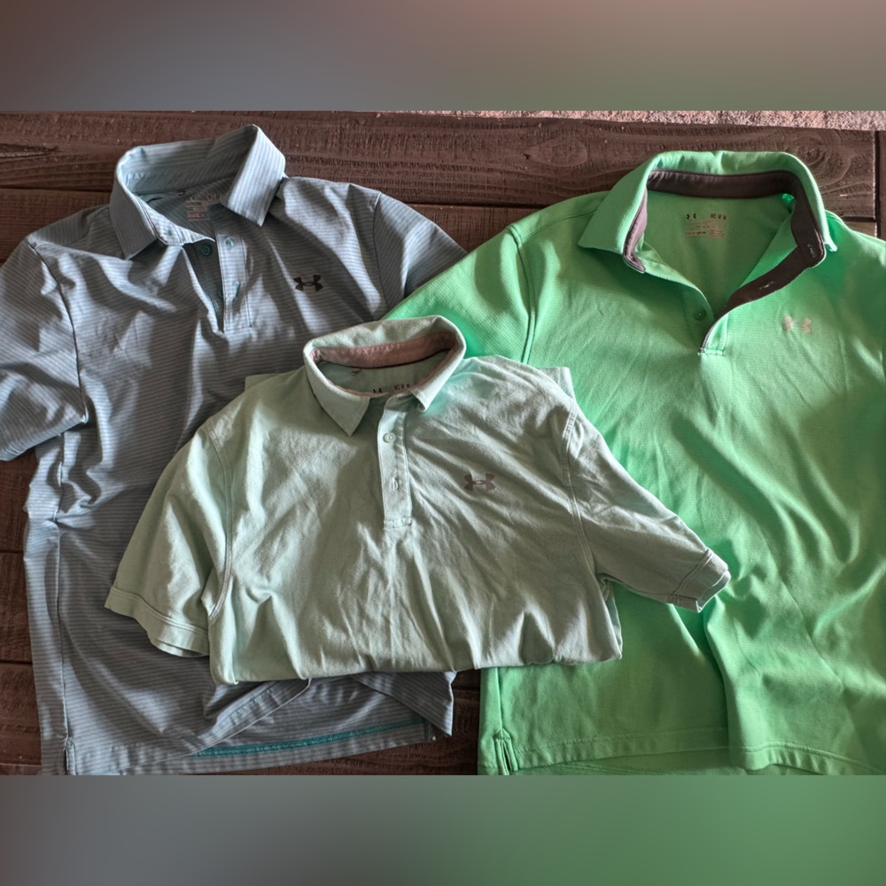 Under Armour Polo Shirt Trio - men’s size medium